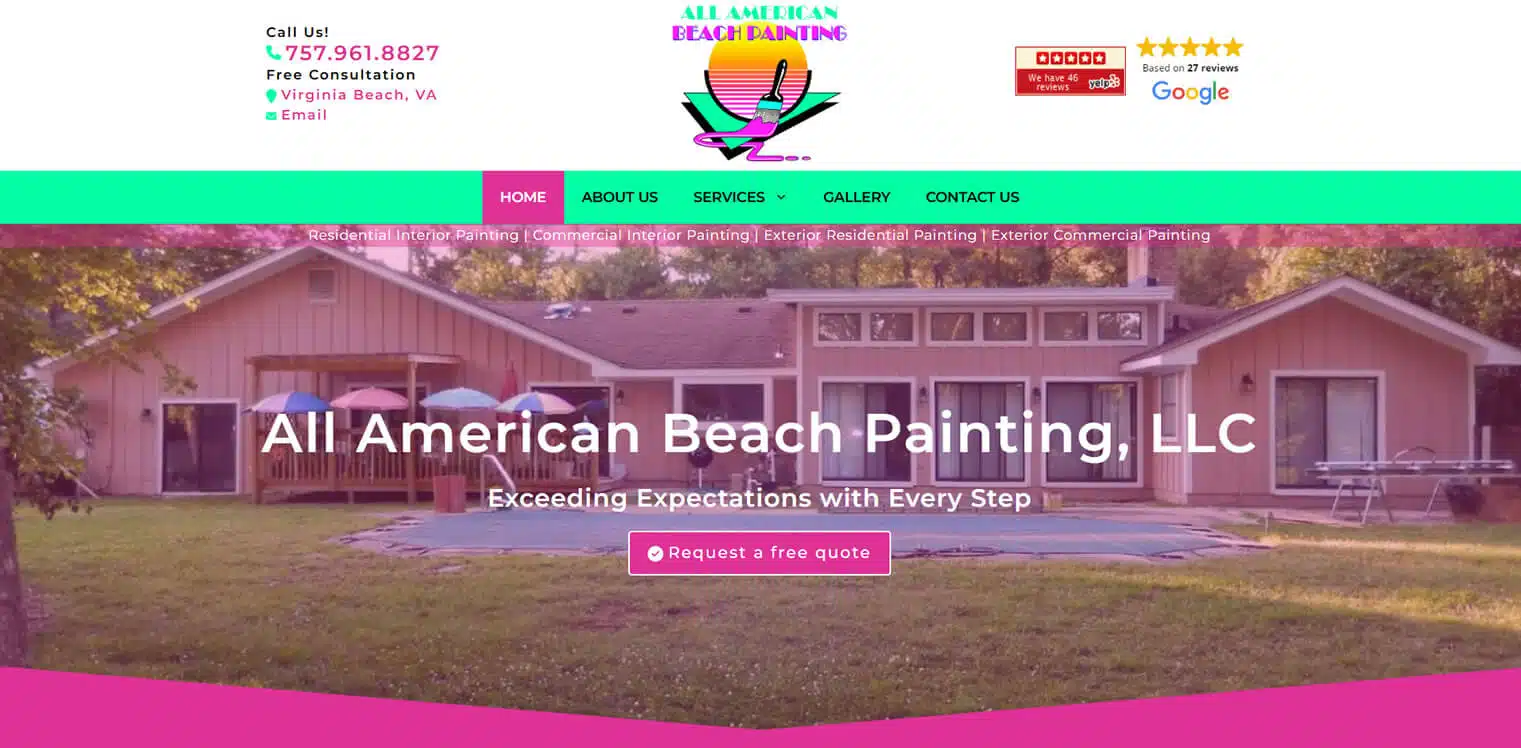All American Beach Painting